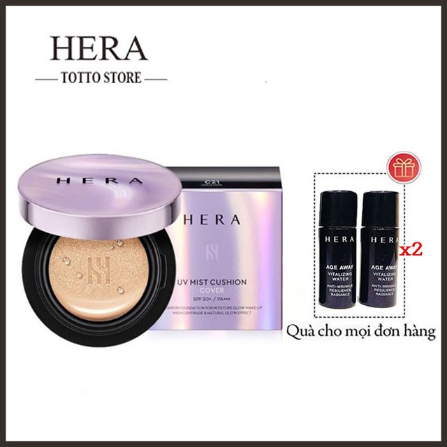 [Sale] Phấn Nước Hera UV Mist Cushion Cover C21 SPF50+ PA+++ kèm 1 lõi