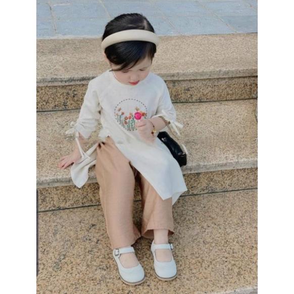 Sét áo dài bé gái cao cấp đẹp hàng thiết kế . áo dài cao cấp giá sỉ