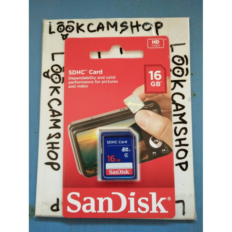 SANDISK Thẻ Nhớ Sdhc / Sd 16gb Class 4 / C4 | BigBuy360 - bigbuy360.vn