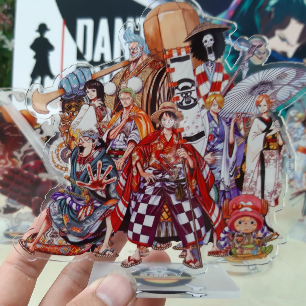 Mô Hình Standee Acrylic Anime One Piece Nhân Vật Luffy, Zoro, Sanji, Nami, Robin (14-15.5cm)