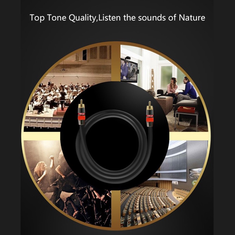 Dây Cáp Âm Thanh Kỹ Thuật Số RCA Sang RCA Coaxial SPDIF