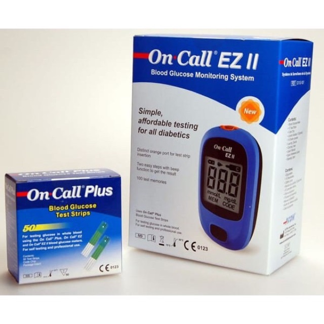 Máy đo đường huyết On-Call EZ 2 tặng 25 que