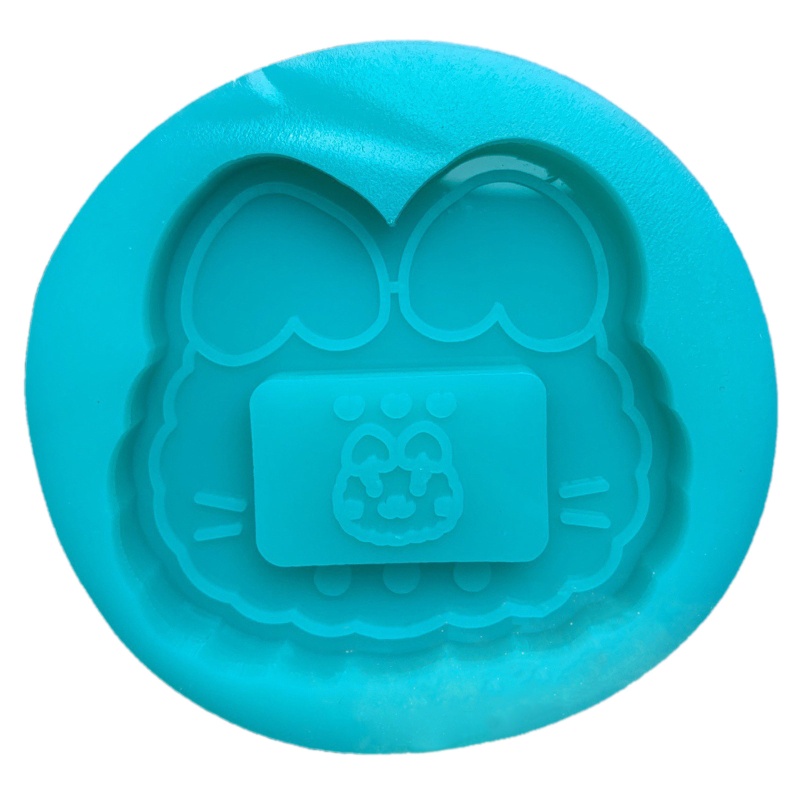 Khuôn Silicone Làm Móc Khóa Epoxy DIY Hình Thú Thỏ Dễ Thương