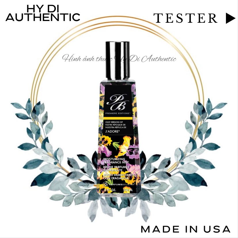 J'ADORE - Xịt Thơm Body Mist Dưỡng Toàn Thân PB PARFUMS BELCAM USA