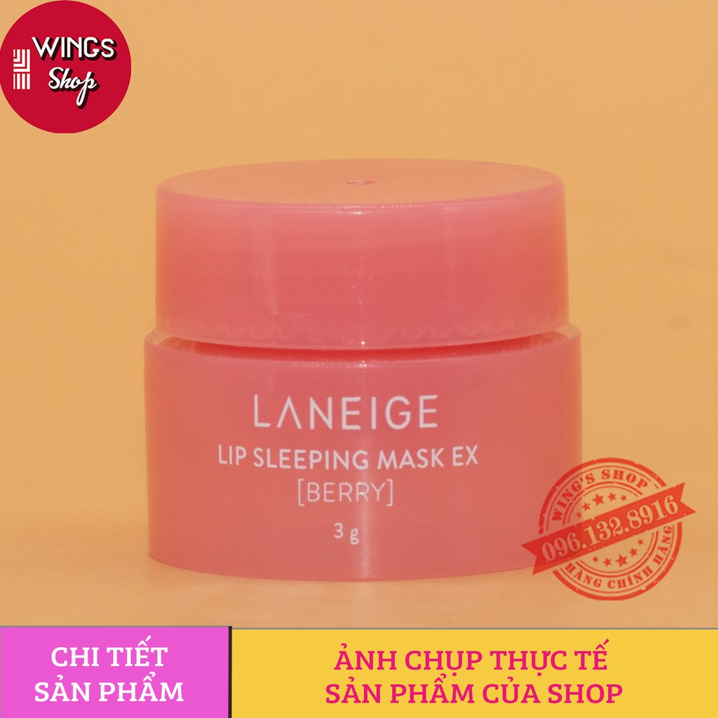 Mặt Nạ Ngủ Môi Laneige Vị Bery | Laneige Lip Speeping Mask Full Size mini 3g- 20g | Hàng Chính Hãng | BigBuy360 - bigbuy360.vn
