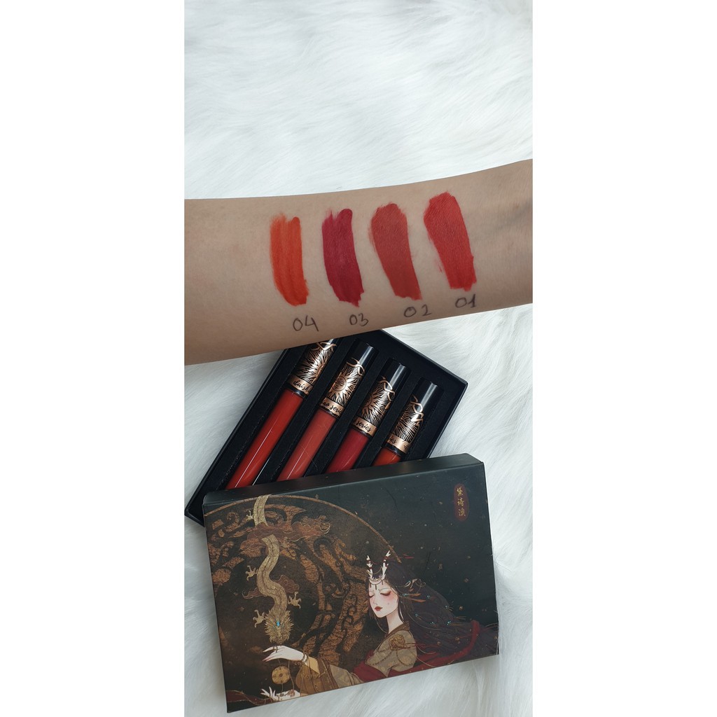 SET 4 Son Kem Lì DAISHIAO Mĩ Phẩm Nội Địa Trung KING DC Thiết Kế Mới Lạ Độc Đáo Màu Lâu Trôi | BigBuy360 - bigbuy360.vn