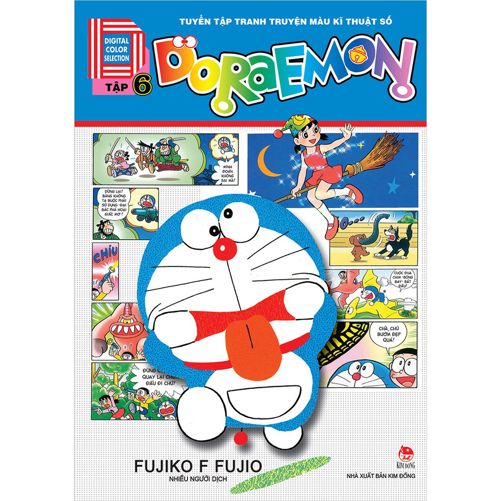 Truyện Tranh - Trọn bộ 6 cuốn Doraemon Tuyển Tập Tranh Truyện Màu Kĩ Thuật Số - Kim Đồng