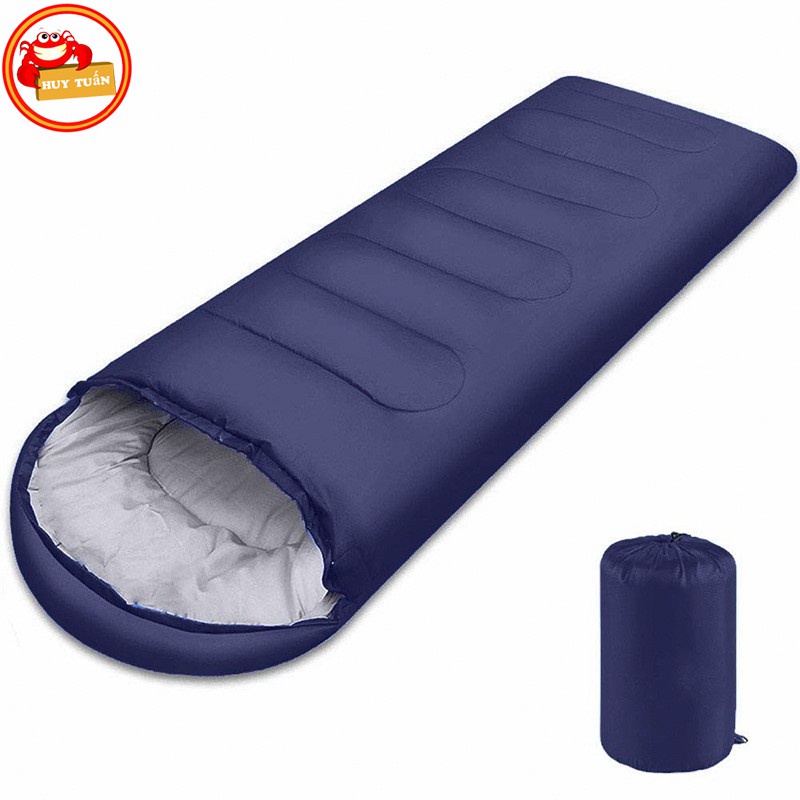 Túi ngủ văn phòng cao cấp - Túi ngủ khi dã ngoại có thể gấp lại nhỏ gọn - Túi du lịch tiện lợi xanh dương