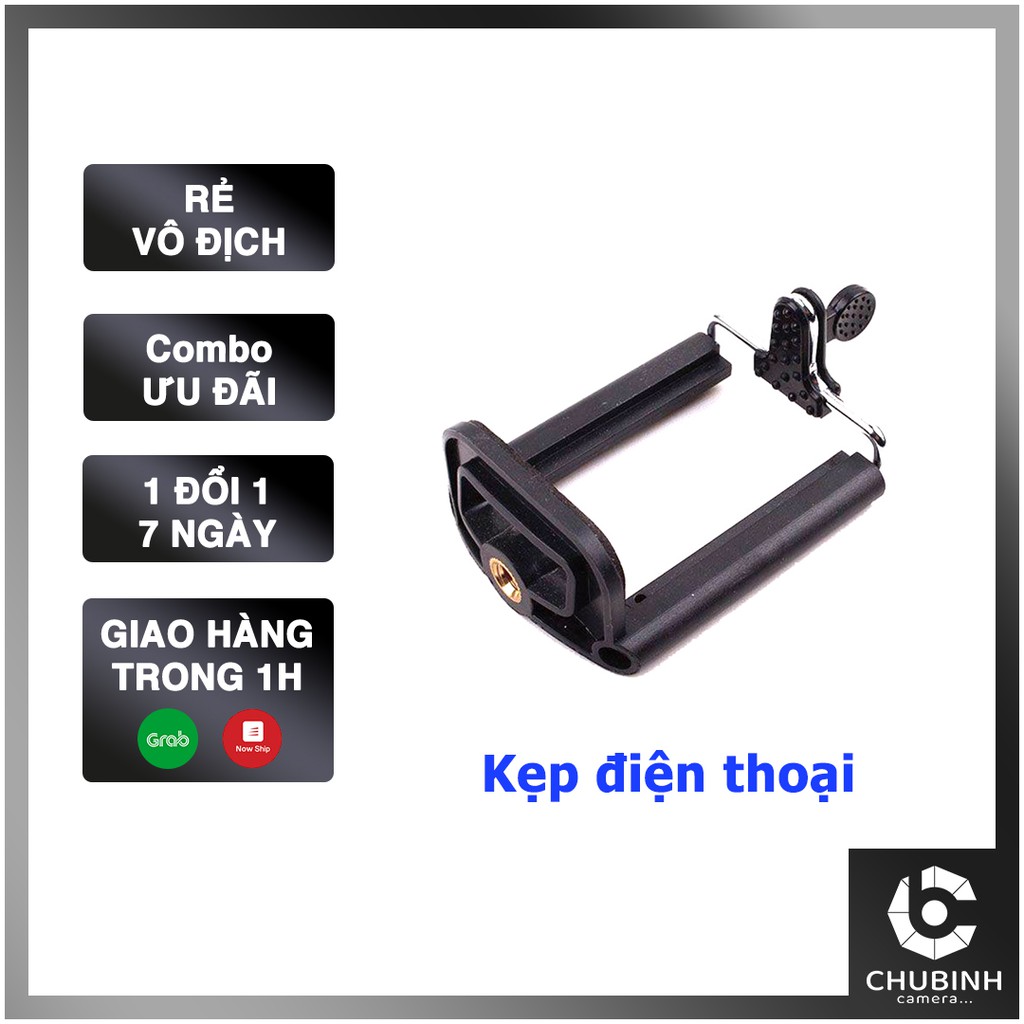 Kẹp Điện Thoại Gắn Gậy Selfie, Tiktok, Tripod