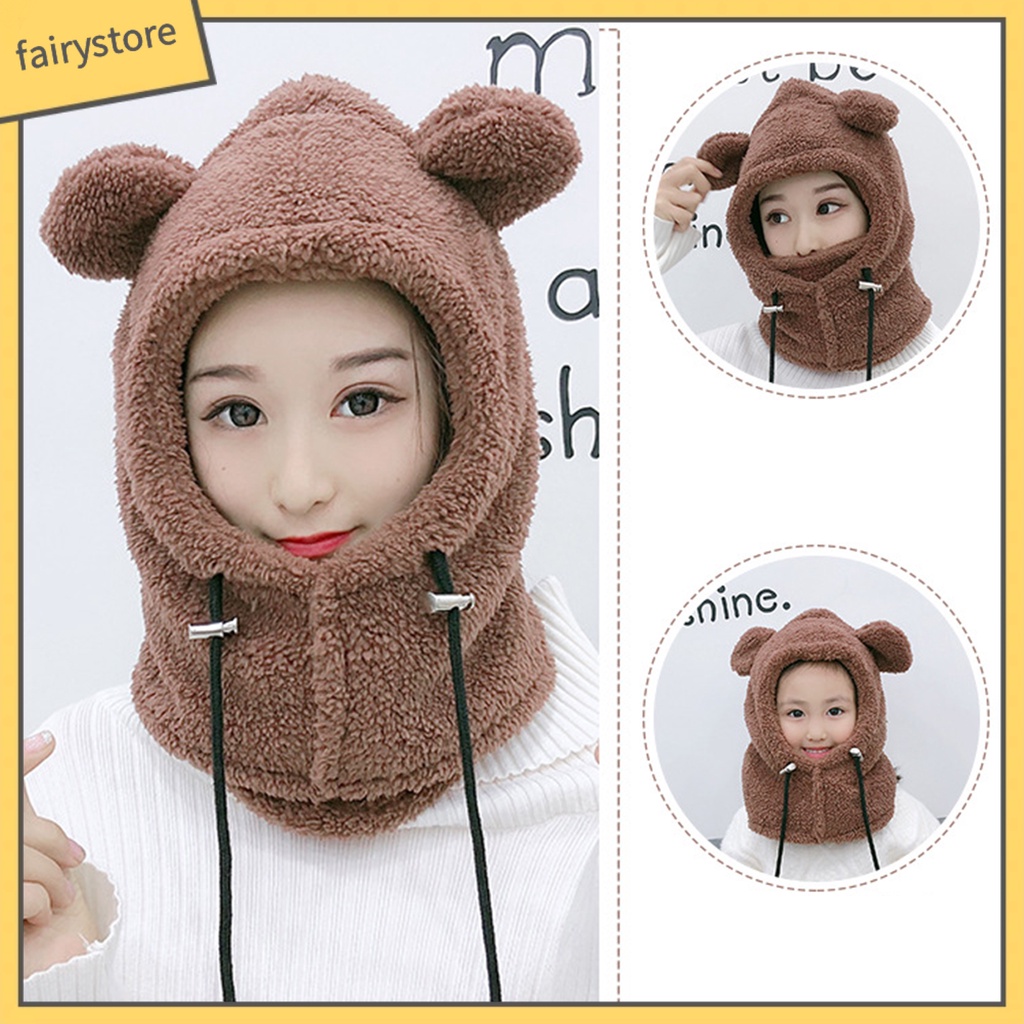 Mũ Trùm Đầu Chắn Gió Thời Trang Thu Đông Cho Bé