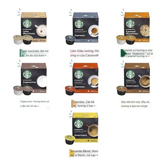 ▽Cà phê viên nén Starbucks DOLCE GUSTO nhập khẩu của Anh Nescafe Krups Penguin <
