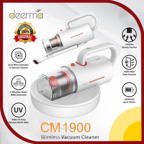 Máy hút bụi đệm nệm ô tô cầm tay không dây Xiaomi Deerma CM1910/ CM1900 (120W, pin 2200mAH)