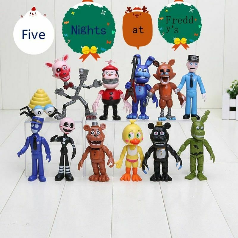 Bộ 12 Mô Hình Nhân Vật Game Five Nights At Freddy 's