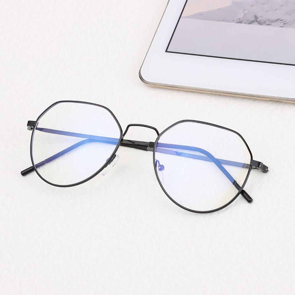 Kính Gọng Tròn Siêu Nhẹ Chống Ánh Sáng Xanh Thời Trang Unisex