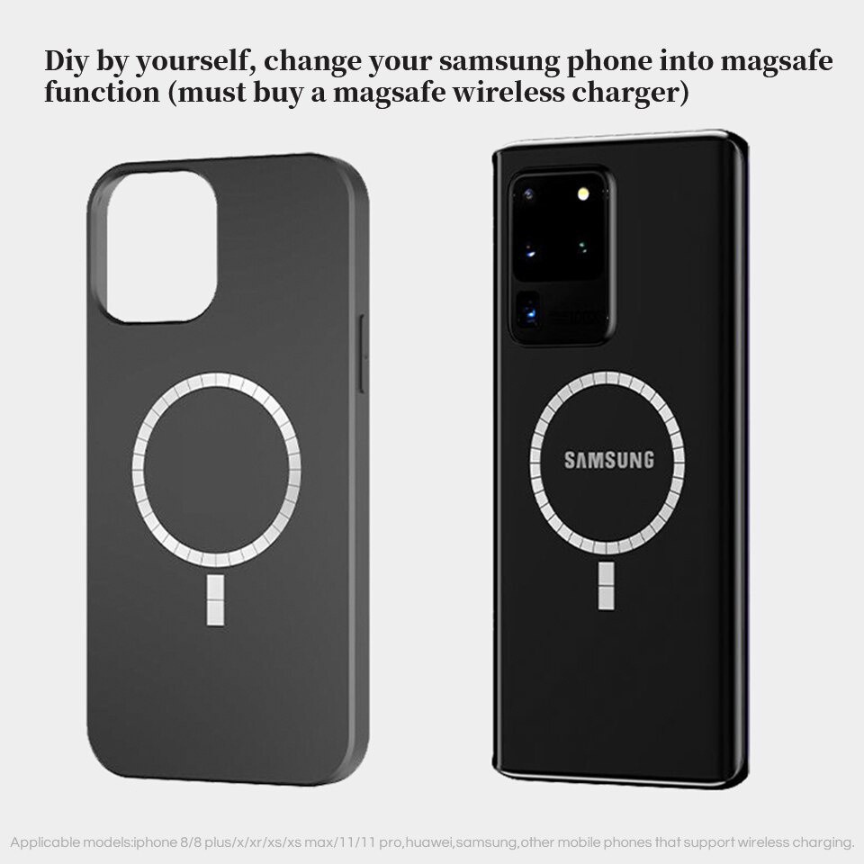Set 2 Ốp Điện Thoại Kèm Móc Xỏ Ngón Nam Châm Cho iPhone 14 13 12 11 Pro Max XS XR SE 8 Plus