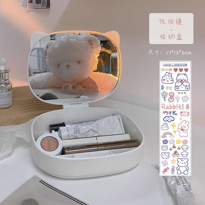 Gương Trang Điểm Để Bàn Có Thể Gấp Gọn Tiện Dụng Cho Học Sinh