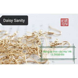 Phôi đế bông tai titan mạ vàng 14k