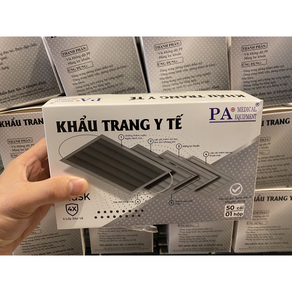 Hộp 50 cái khẩu trang y tế 4 lớp USA | BigBuy360 - bigbuy360.vn