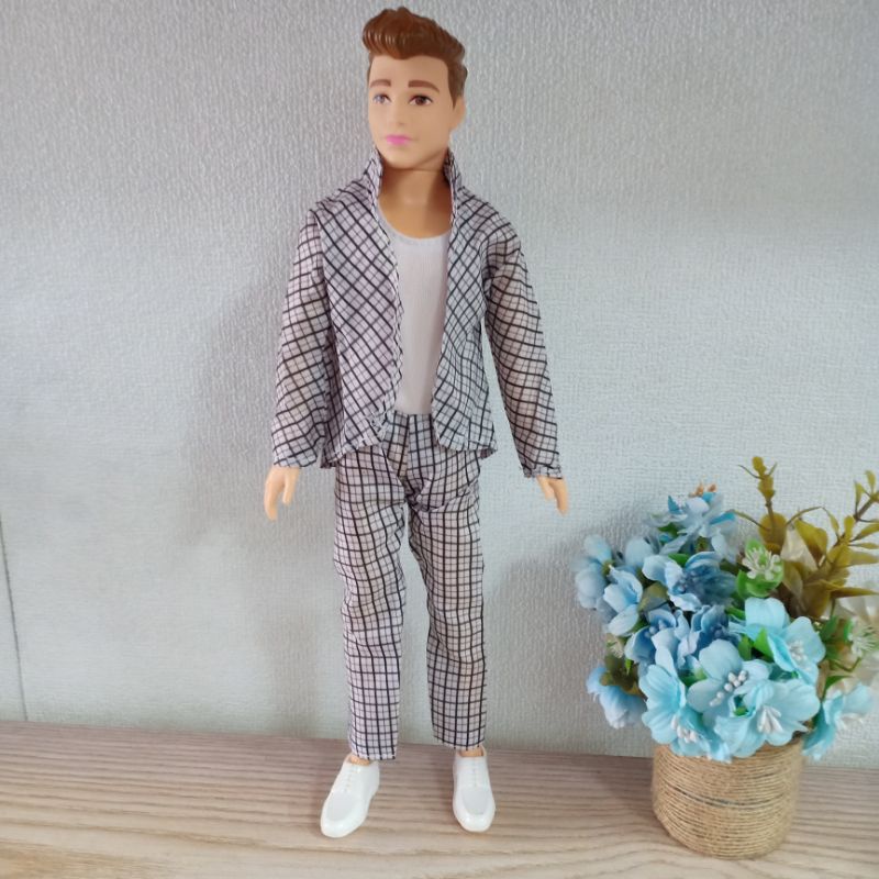 Búp bê nam ken  đẹp trai cao 30cm mặc quần áo dài đi giày thể thao