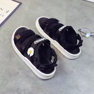 (2 màu) Dép sandal nữ học sinh hoa cúc kute