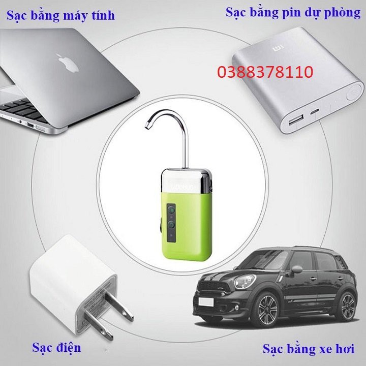 Máy Sục Cá, Máy Sục Oxy Hồ Cá, Sục Khí Bể Cá, Lọc Nước, Bơm Và Xả Nước Thùng Cá LINNHUE Có Đèn Soi Tiện Lợi - MSC 1