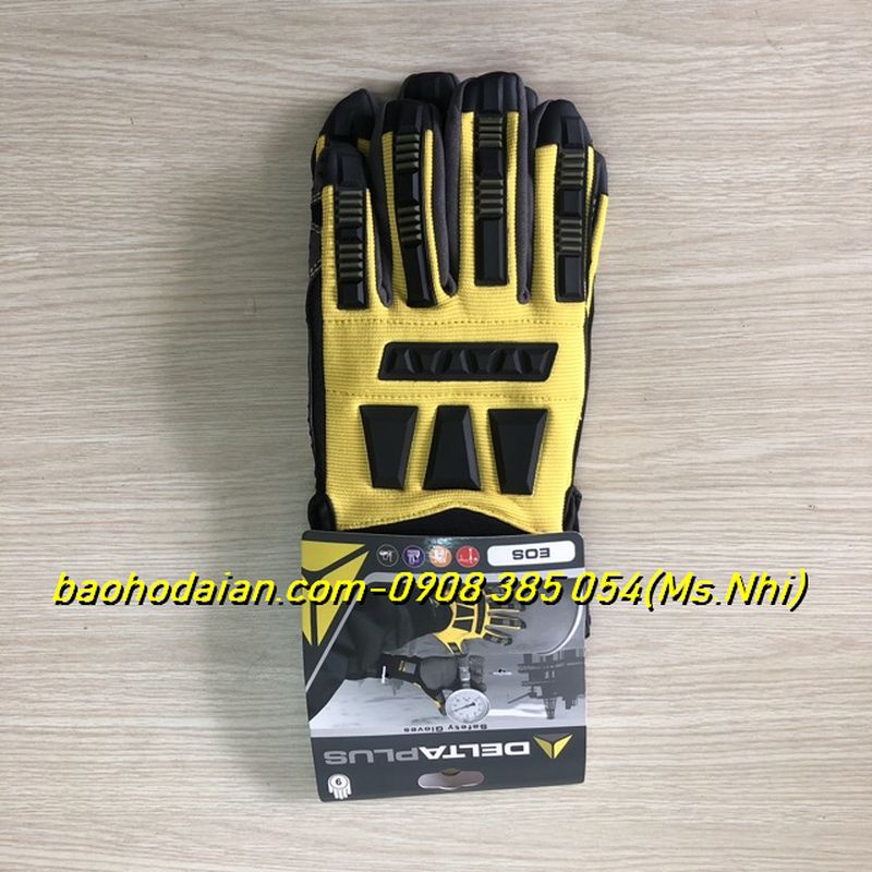 Găng tay bảo hộ Delta Plus EOS VV900 chống rung, chống va đập máy móc cơ khí