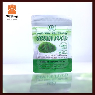 Rong nho tách nước Cao Cấp Green Food Organic Gói 100 gr - Bao ngon , không tanh -không nhớt