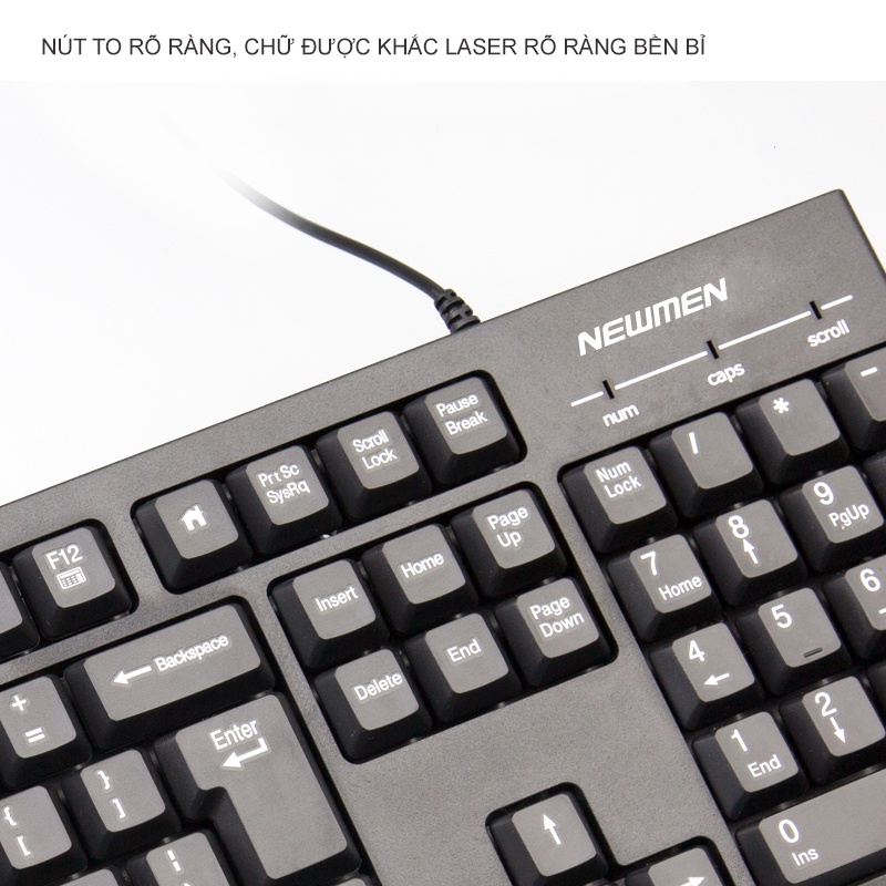 Bàn phím PC có dây Newmen E007