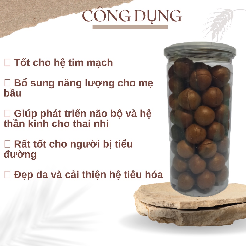 500g Hạt macca ĐăkLăk sấy nứt loại 1