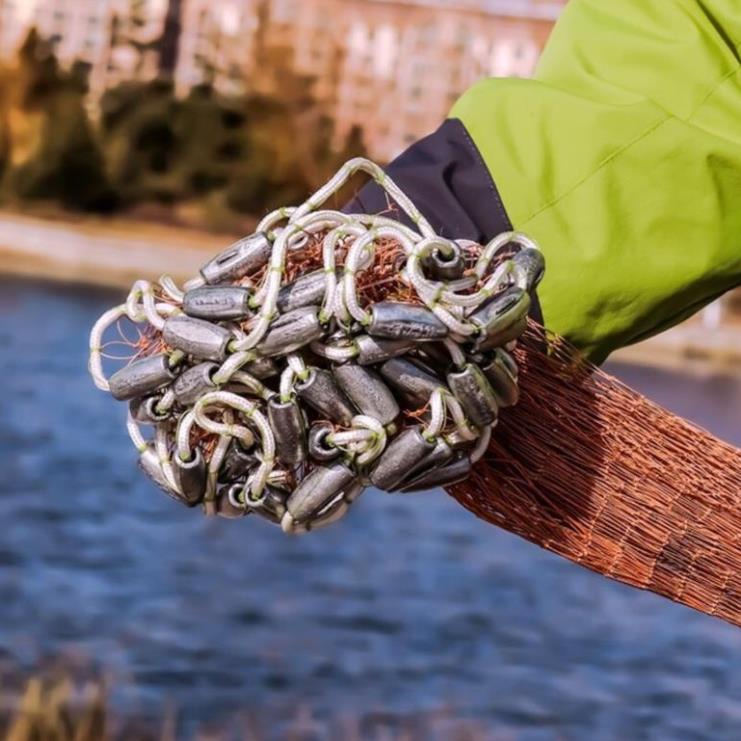 Chài Đánh Cá Thái Lan Chài Đánh Cá Sợi Dù Sợi Cước Đĩa Nhôm Cao Cấp LDC3 đồ câu FISHING_HD