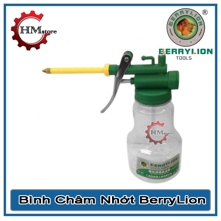 Bình Châm Dầu Nhớt BerryLion 250gr - 350gr Bình Bơm Dầu Nhớt