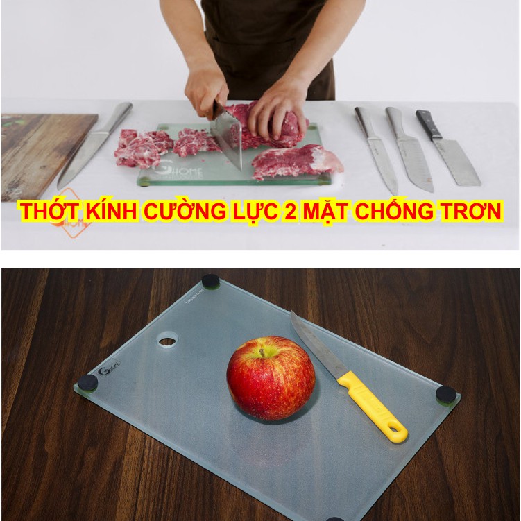 Thớt kính cường lực bền 1 thớt dùng cả đời - dễ vệ sinh luôn sáng bóng - tránh lây lan vi khuẩn