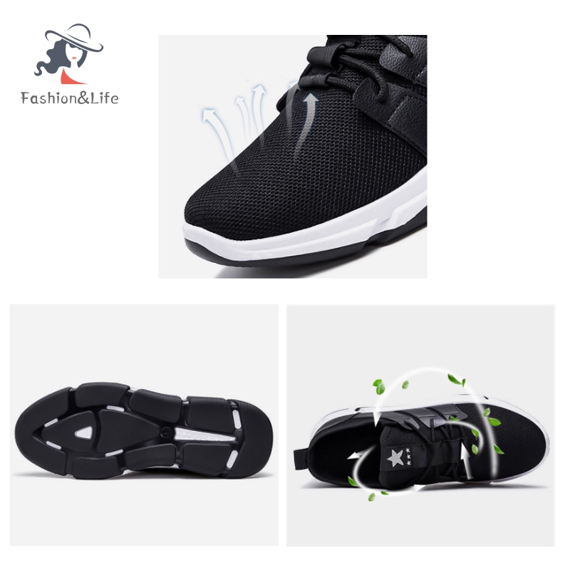 ✨F&L✨ Mens Casual Mesh Splice Sneakers Soft Lightweight Breathable Athletic Running Walking Shoes