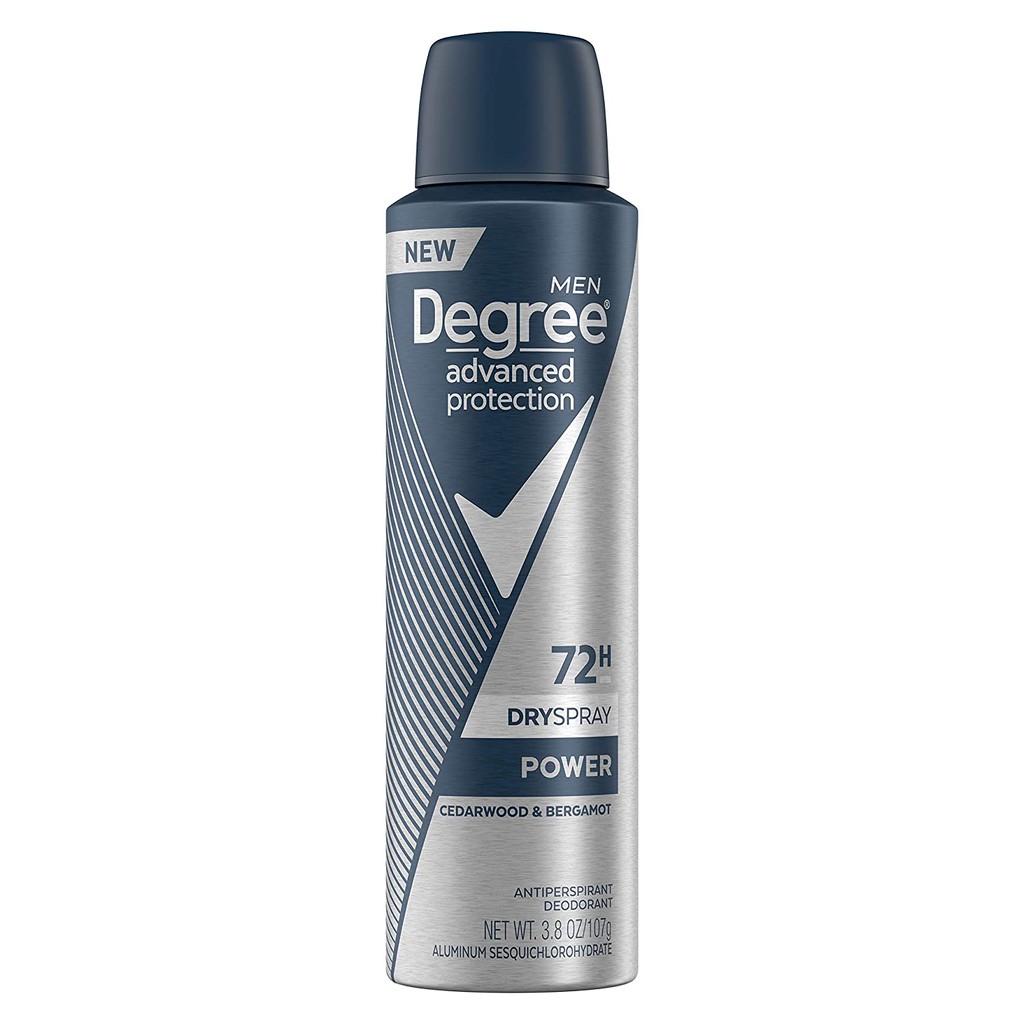 Xịt khử mùi nam DEGREE MENS DEO Antiperspirant Deodorant Spray 72 HR Wetness Protection 107g (Mỹ)