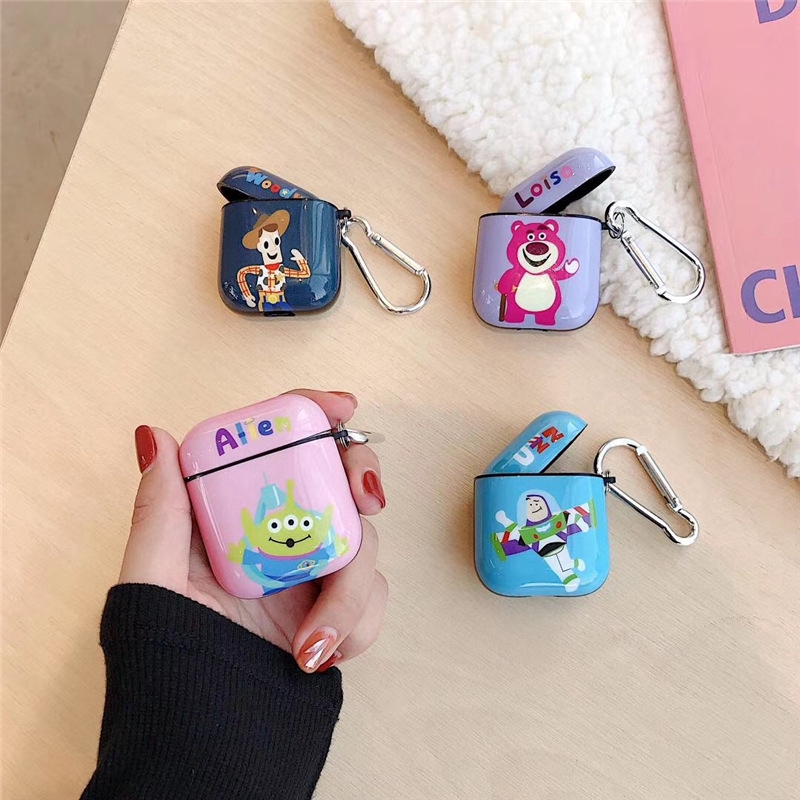 Anti-fall Toy Story Buzz Lightyear Alien Woody Losto AirPods 1/2/3 Protective Case Airpods Pro Cover