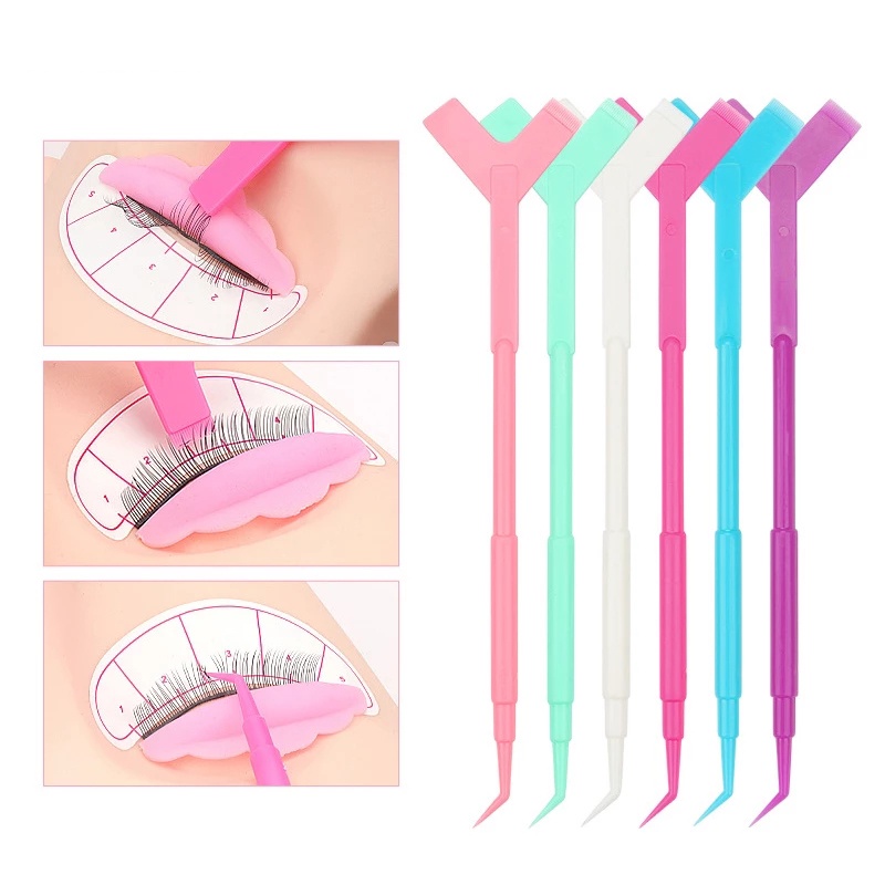 Bộ Dụng Cụ Uốn Cong Lông Mi 3 Trong 1 Gồm Lược Và Dụng Cụ Hỗ Trợ Nối Mi Tiện Lợi