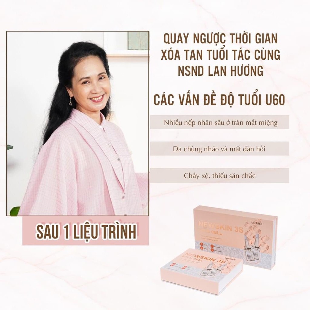 Serum Hack Tuổi MOTREE - Newskin 3S Stem Cell SPF 50++ ,3s Căng Bóng Mịn Màng, Trẻ Hóa Làn Da ,Trắng Hồng Rạng Rỡ | BigBuy360 - bigbuy360.vn