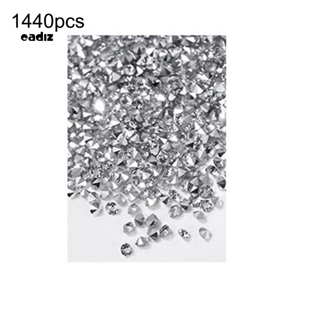 Hộp Đá Kim Cương Giả Nhiều Màu Trang Trí Móng Tay