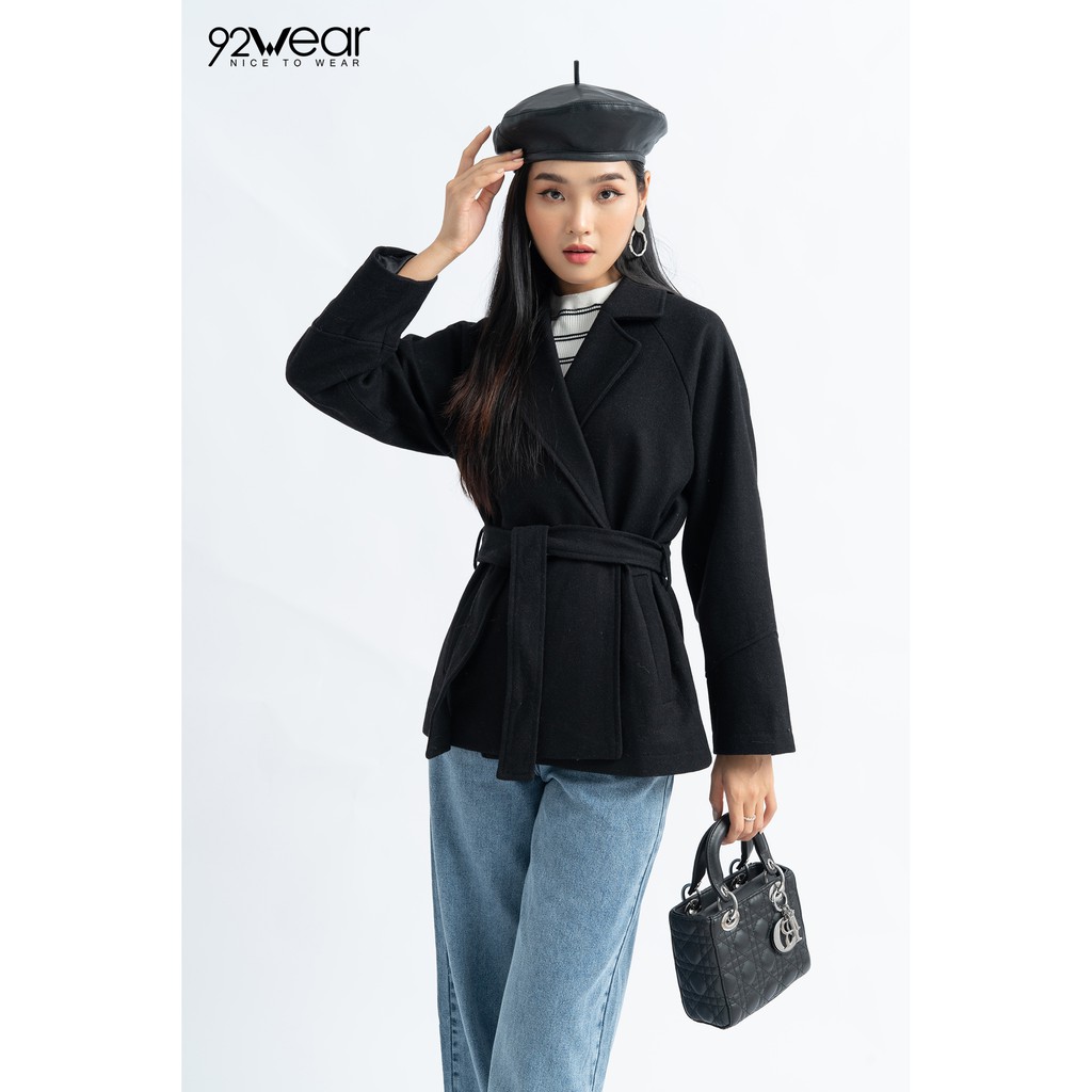 Áo khoác dạ nữ dáng dài tay raglan KDW0650 - 9