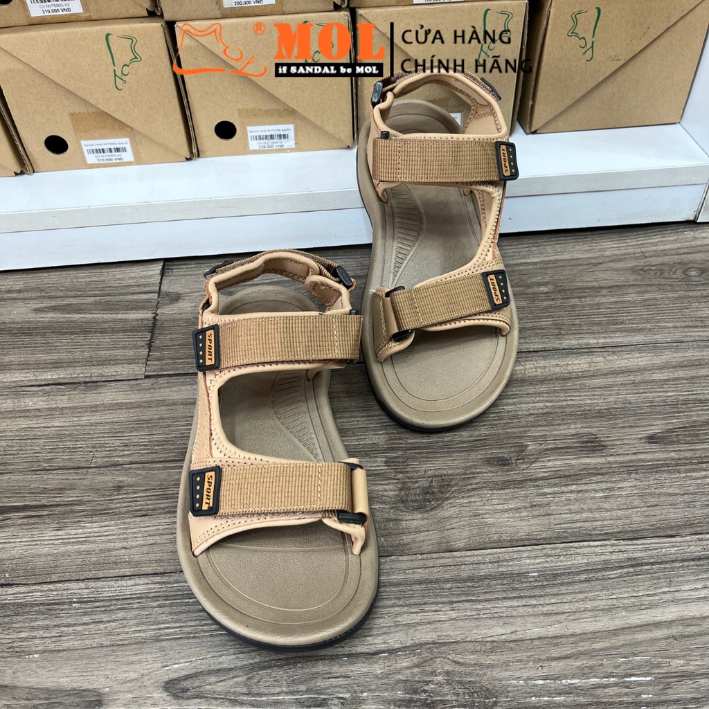Giày Sandal Nam Hiệu Rova Quai Da Microfiber Siêu Bền Đi Làm Đi Học Mã RV972
