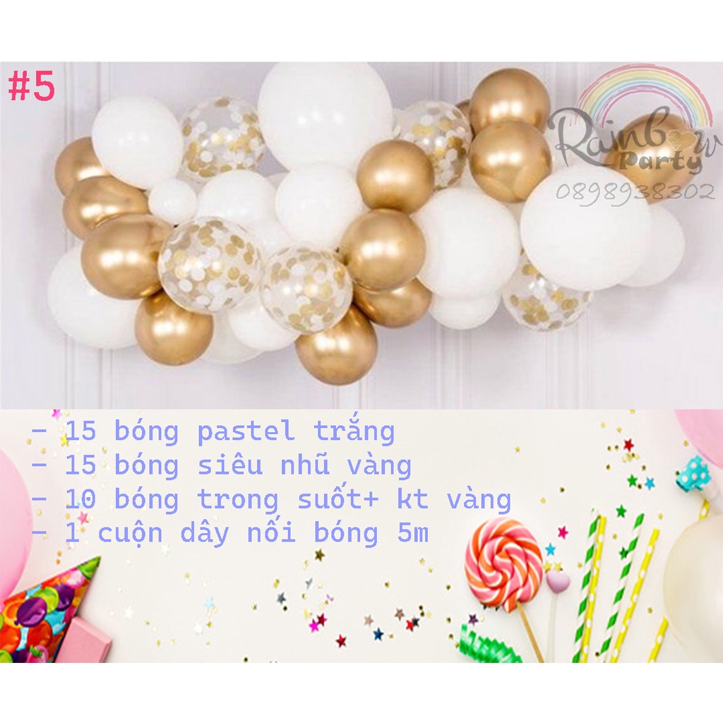 Set dây bong bóng trang trí sinh nhật tiện lợi