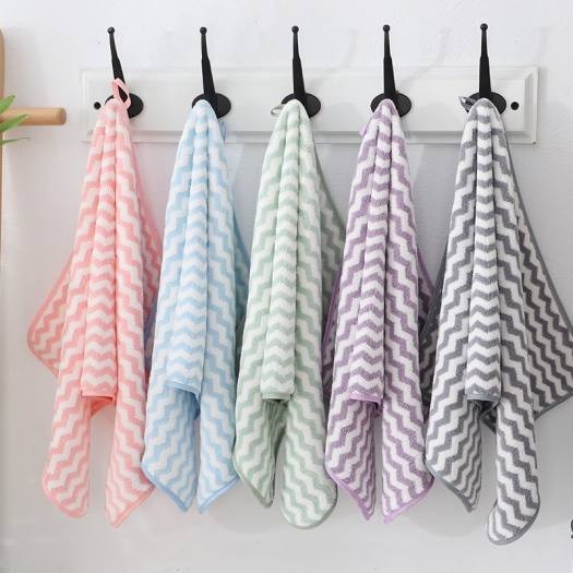 Khăn Mặt Hàn Quốc 50x30cm Siêu Mền Mịn  / Khăn Lau mặt lông cừu xuất Hàn vân kẻ sọc Đa Năng