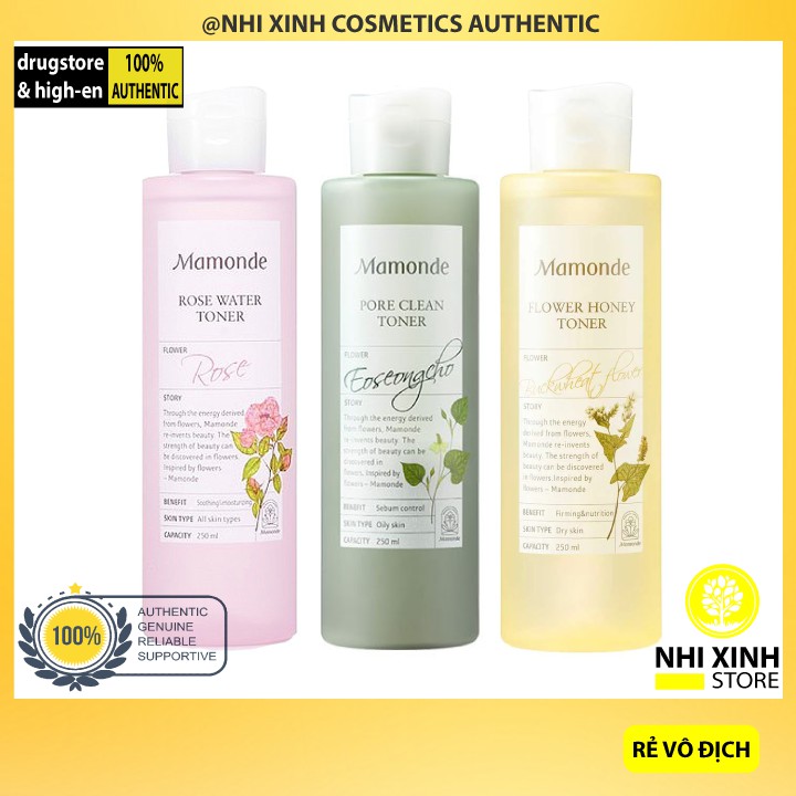 [New-2020] Nước Hoa Hồng Mamonde Toner 250ml,150ml | BigBuy360 - bigbuy360.vn