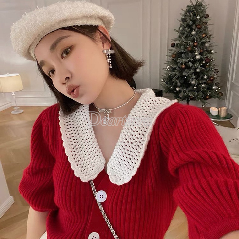 Vòng Cổ Kim Loại Mặt Nơ Đính Đá Thời Trang Cá Tính Dành Cho Nữ