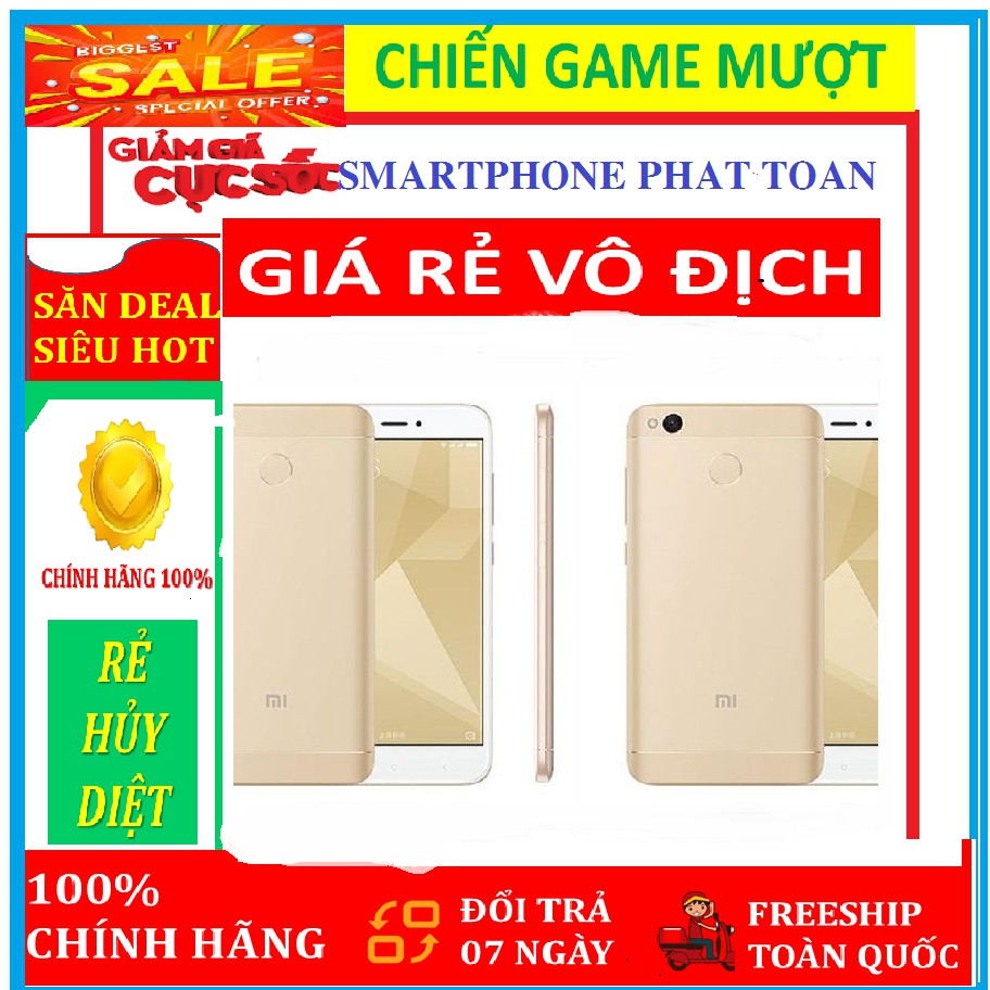 điện thoại Xiaomi Redmi Note 4X 2sim ram 3G/32G mới Chính Hãng - Chơi Game mượt (màu vàng )