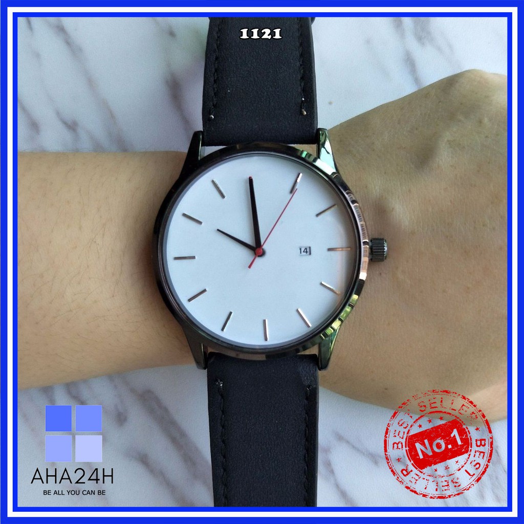 ĐỒNG HỒ NAM NỮ MẶT VINTAGE ĐƠN GIẢN SÀNH ĐIỆU AH1121 | BigBuy360 - bigbuy360.vn