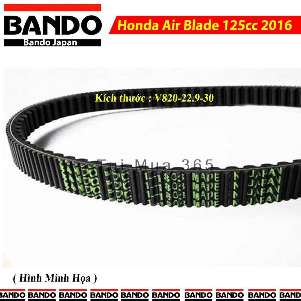 Dây curoa Bando 2 mặt răng FDC Honda Air Blade 125cc 2016 ( Made in Japan )