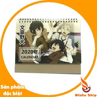(Lịch 2020) Lịch để bàn hình Anime Bungo Stray Dogs - Đặc Nhiệm Thám Tử - Văn hào lưu lạc