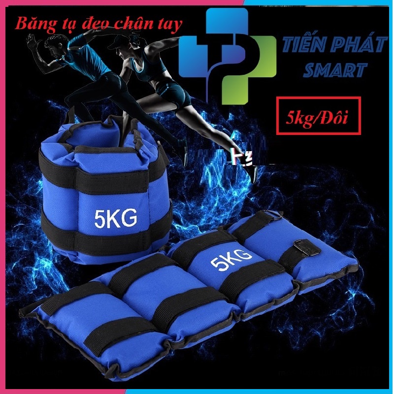 Tạ đeo chân tay bằng cát(5kg/2 bên)mỗi bên 2,5kg