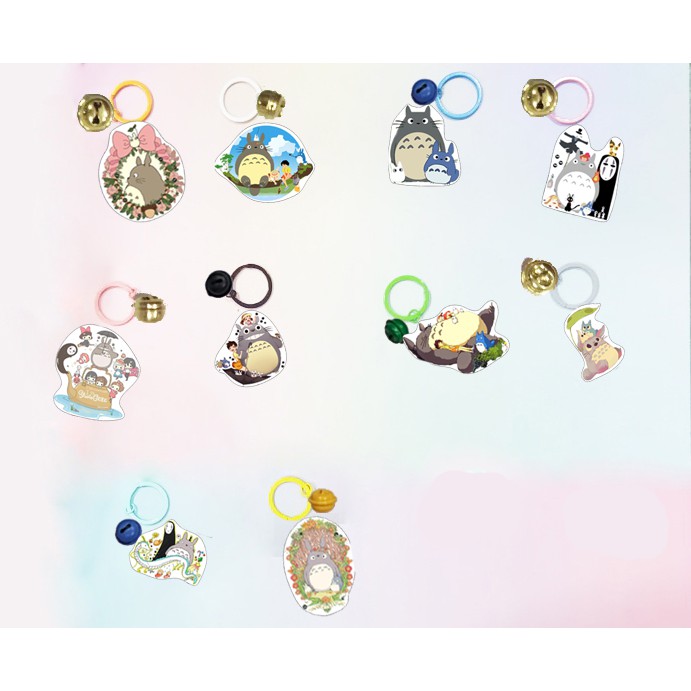 Móc khoá totoro dẹt vòng MKI10 móc khoá cute móc khoá dễ thương